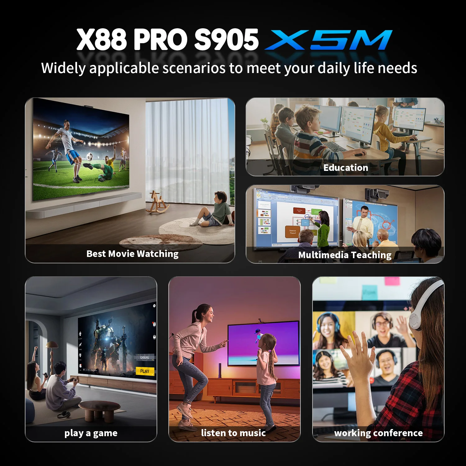 2025 New Arrival X88PRO X5M Amlogic S905X5M Android 14 AI Tv Box 4gb 64gb 2.4G 5G Dual Wifi TVBOX Smart Android Box Set Top Box