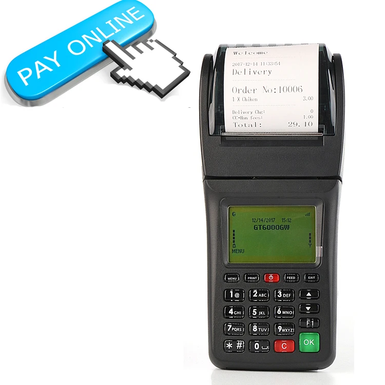 card reader and receipt printer