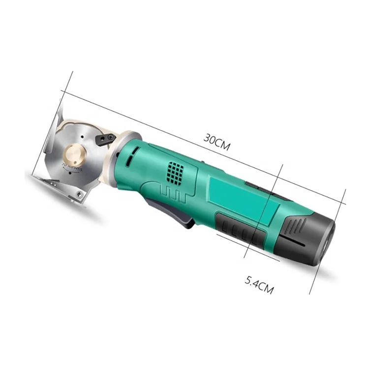 Battery Powered Fabric Cutter Dc 12v Cordless Electric Rotary Scissors Carpet Leather Round