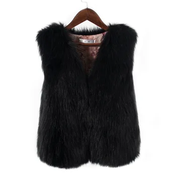 Low Cost Professional Manufacturer High Elastic Women's Fox Fur Vest For Sale
