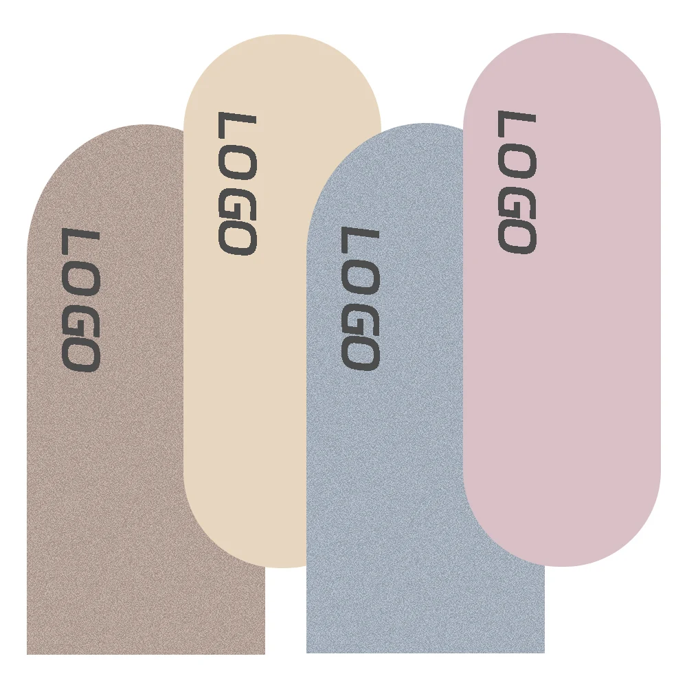 Extra Large 4mm Natural Non Slip Rubber Sport Mat Eco Friendly Custom Logo Shape Printing Curved Frosted Arch Oval PU Yoga Mat