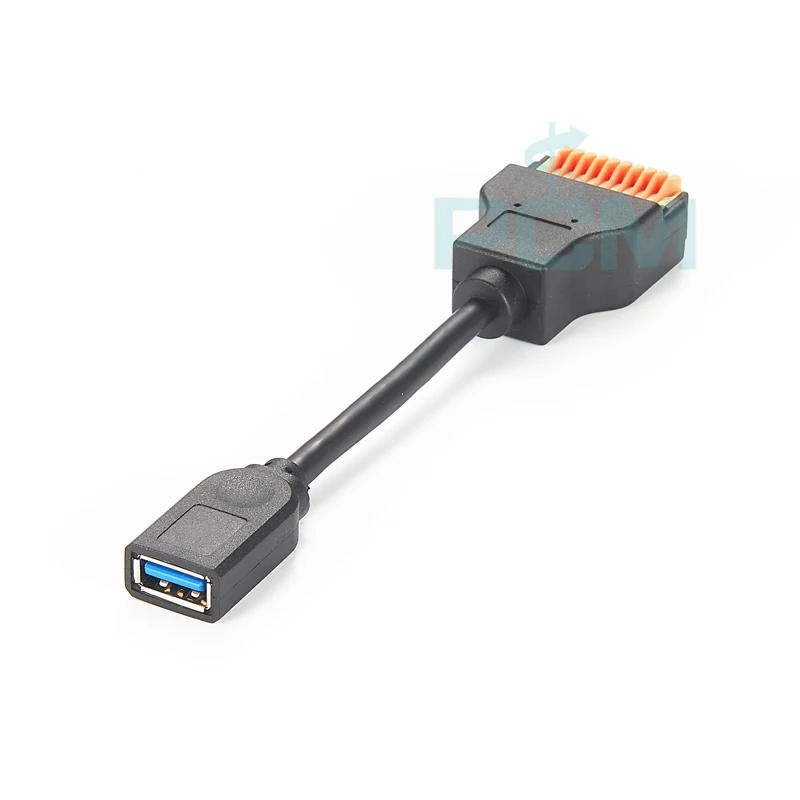 USB-A Female Plug to 10 Pin Terminal Block