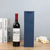 Bleu marine (carton bleu) ; double bouteille 35x18x9cm