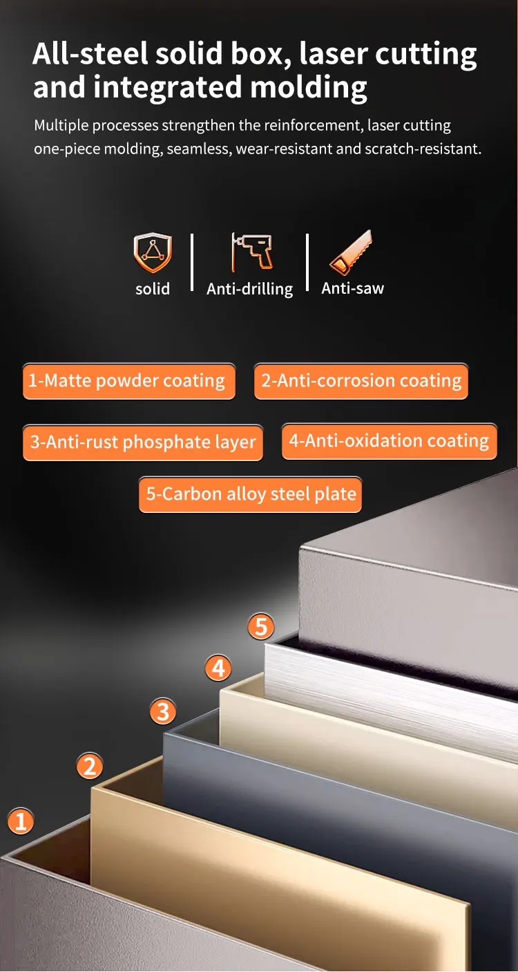 CEQSAFE All Steel Large Anti-Theft Safe Storage Box Safe Mechanical Lock Scale Password for Home Commercial Hotel supplier