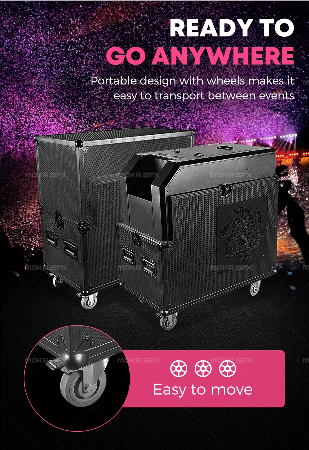 Moka Sfx 220V 3000W Electric Confetti Blower Machine Big Shot Confetti ...