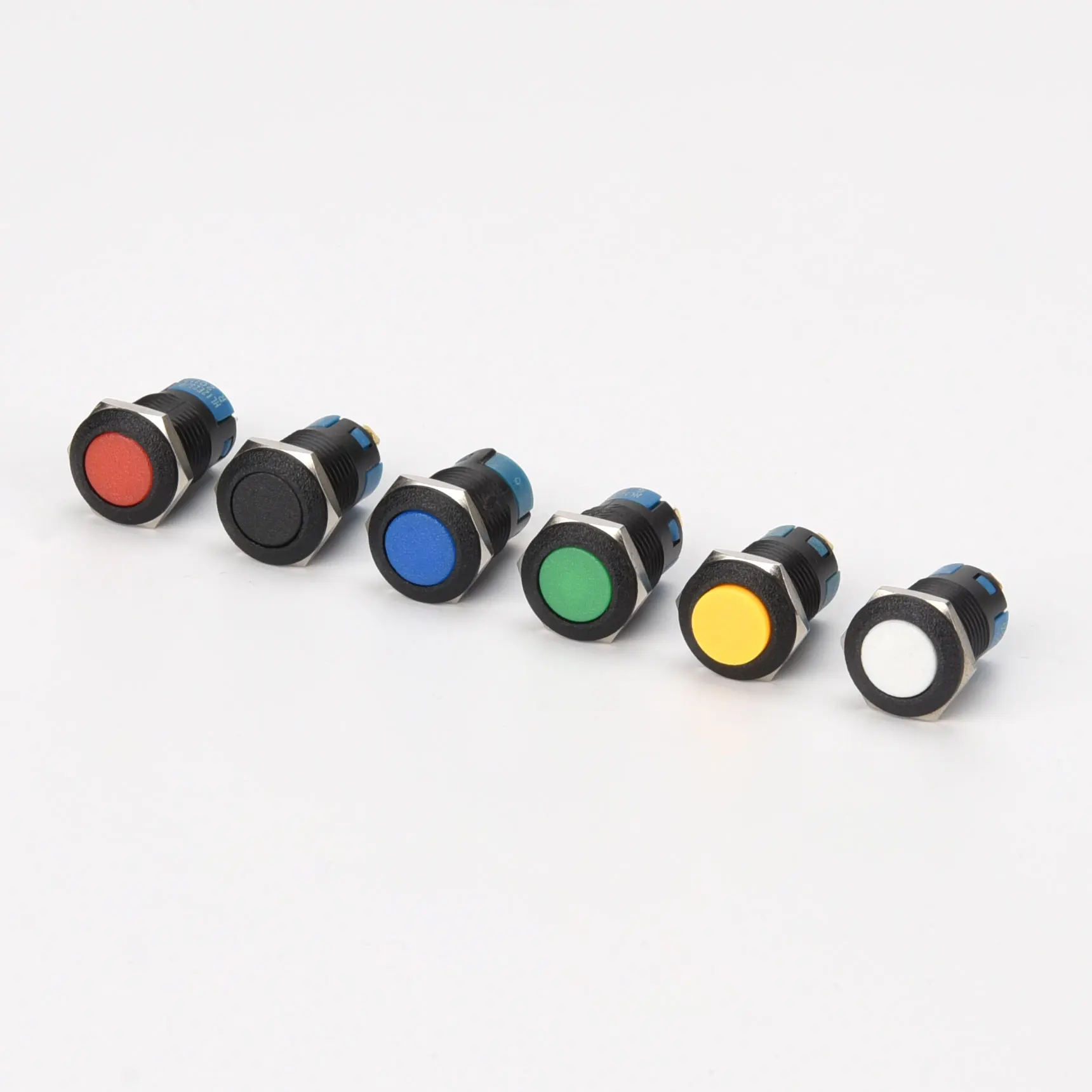 Illuminated Momentary Led 12mm  IP67 Mini Plastic Push Button Switch