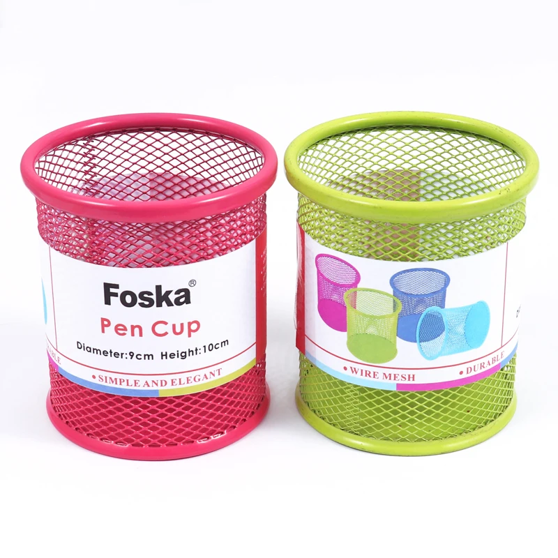 Laughhe Porte-Stylo Pot à Crayons Rond En Métal - Organiseur Bureau Durable En Aluminium, Design Moderne Pour Maison, École Et Bureau
