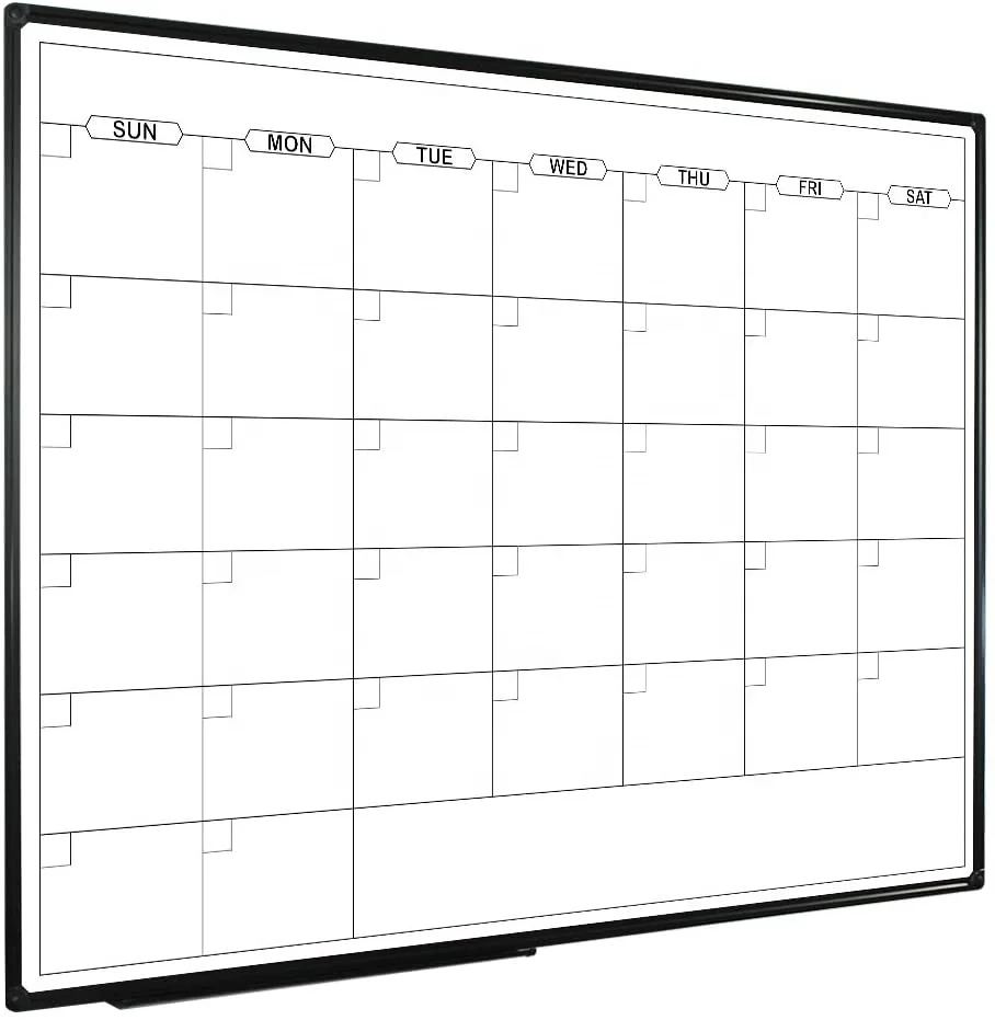 Индивидуальная дешевая печатная доска для сухого стирания ежемесячная магнитная настенная из закаленного стекла офиса