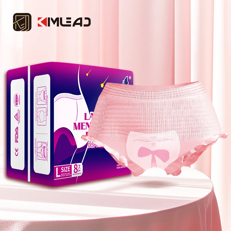 Fraldas descartáveis ​​Kimlead para adultos fraldas femininas grandes fraldas descartáveis ​​para mulheres