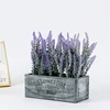 Wooden box with long lavender
