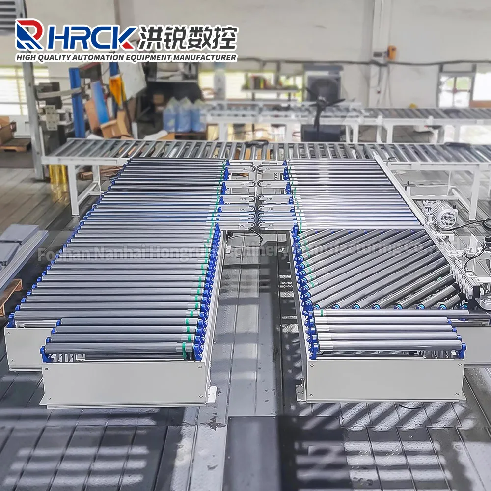 Large Automatic Drum Conveyor Line For Wood Handling Machines Edge Banding Machine Conveyor