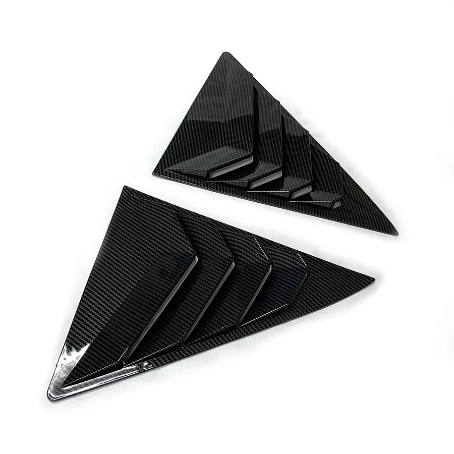 product car side rear window carbon fiber louver for camryie 2012   2017 cover trim air outlet shutter exterior accessories-9