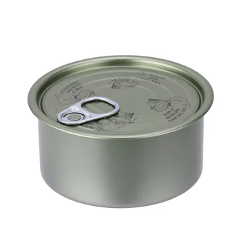 Factory Sale Food Grade Round Empty Tuna Sardine Fish Tin Can With 307 Easy Open Lid