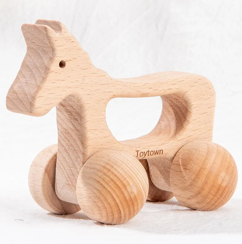Amazon Hot Selling Organic Beech Wooden Educational Toys With Wheels Animal  Shaped Wood Car On Wheels For Kids Learning - Buy Wooden Wheels Cars Pull  Back,Wooden Toys With Wheels,Beech Wooden Car Wheels