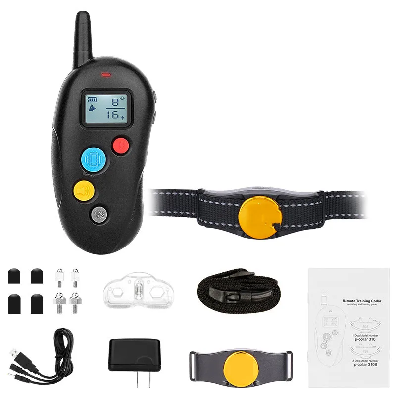 Перезаряжаемый ошейник против лая и ударов для предотвращения лая собак
