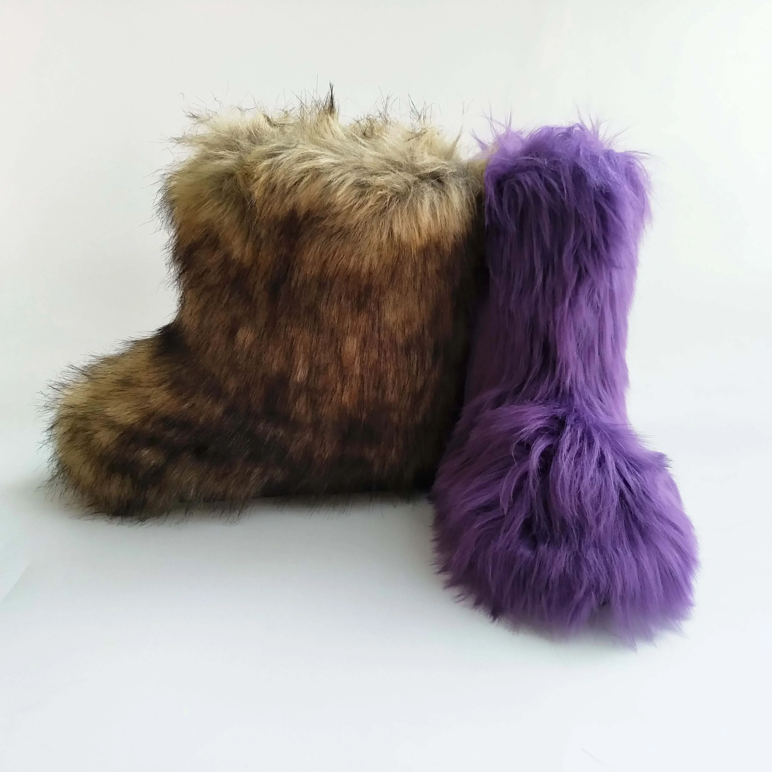 Зимние теплые сапоги из искусственного меха для женщин, 2021