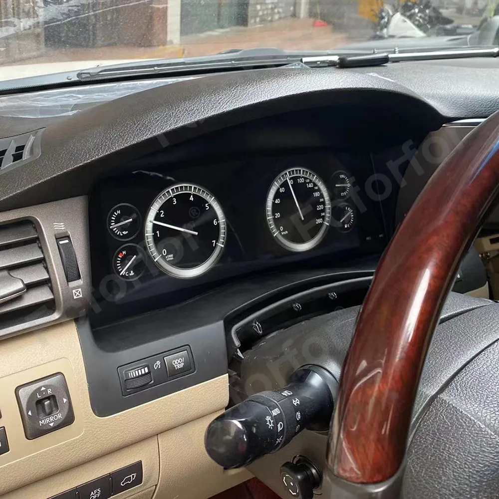 12.3'' LCD Dashboard for Toyota Hiace  LCD Instrument Cluster Plug and Play LCD Odometer Virtual Digital Cluster Cockpit