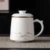 Yangzhi jade porcelain office cup, see picture
