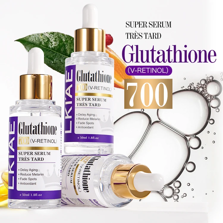 Customized V-Retinol Gluta Face Delay Aging, Antioxidant, Reduce Melanin,  Dark Spot Whitening Skin Care Serum for Perfect Skin