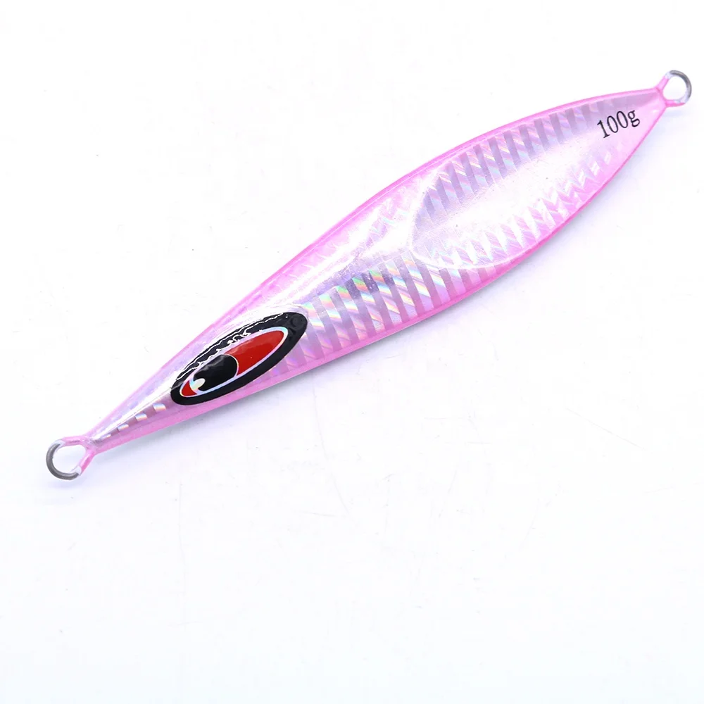 Fishing Lures Metal Jig 60g 80g 100g 160g 210g Glow Zebra Rector