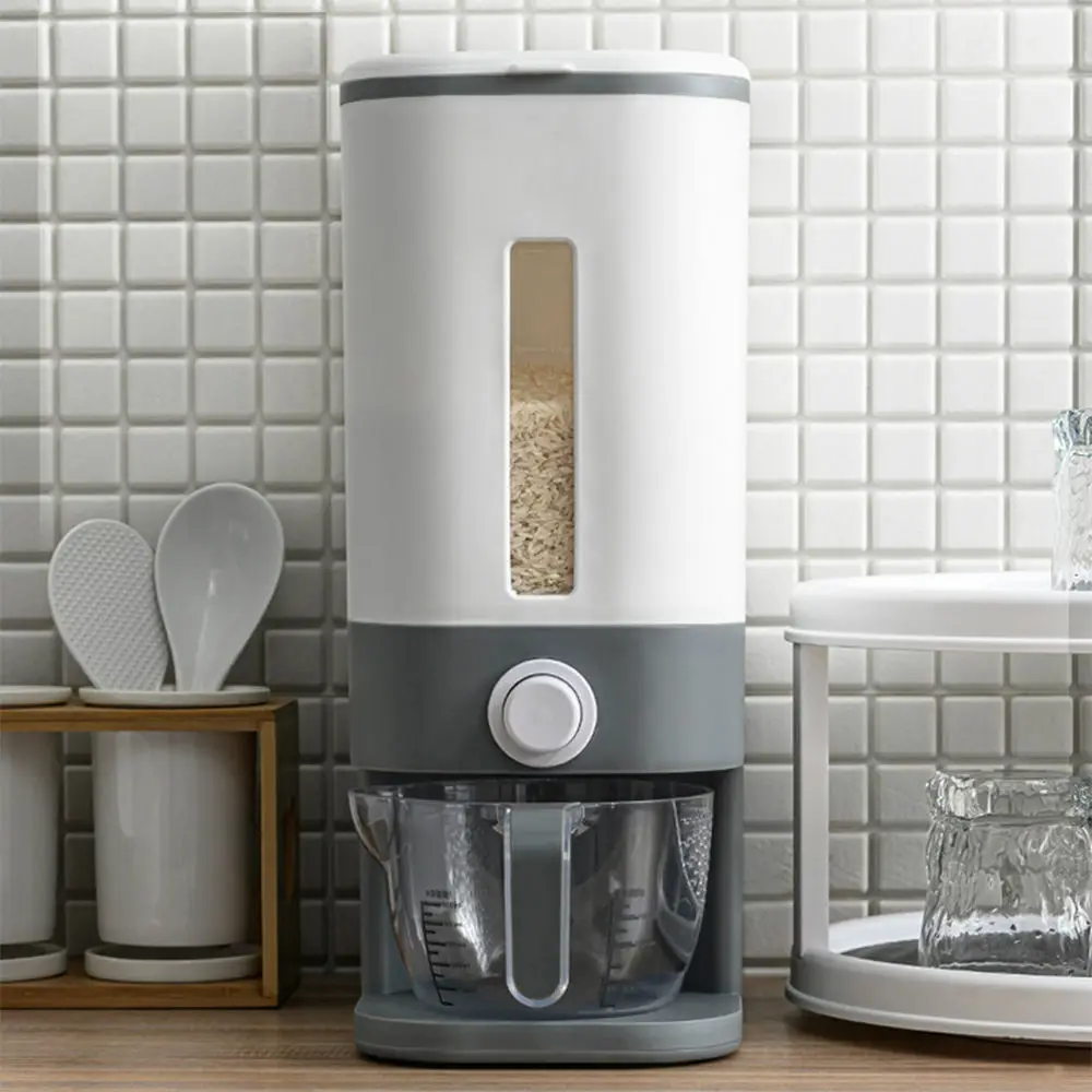 Contenitore Per Riso Da 1,5 Kg - Scatola Per Cereali In PP Trasparente, Ermetica Con Guarnizione In Silicone, Maniglia, Per Cucina