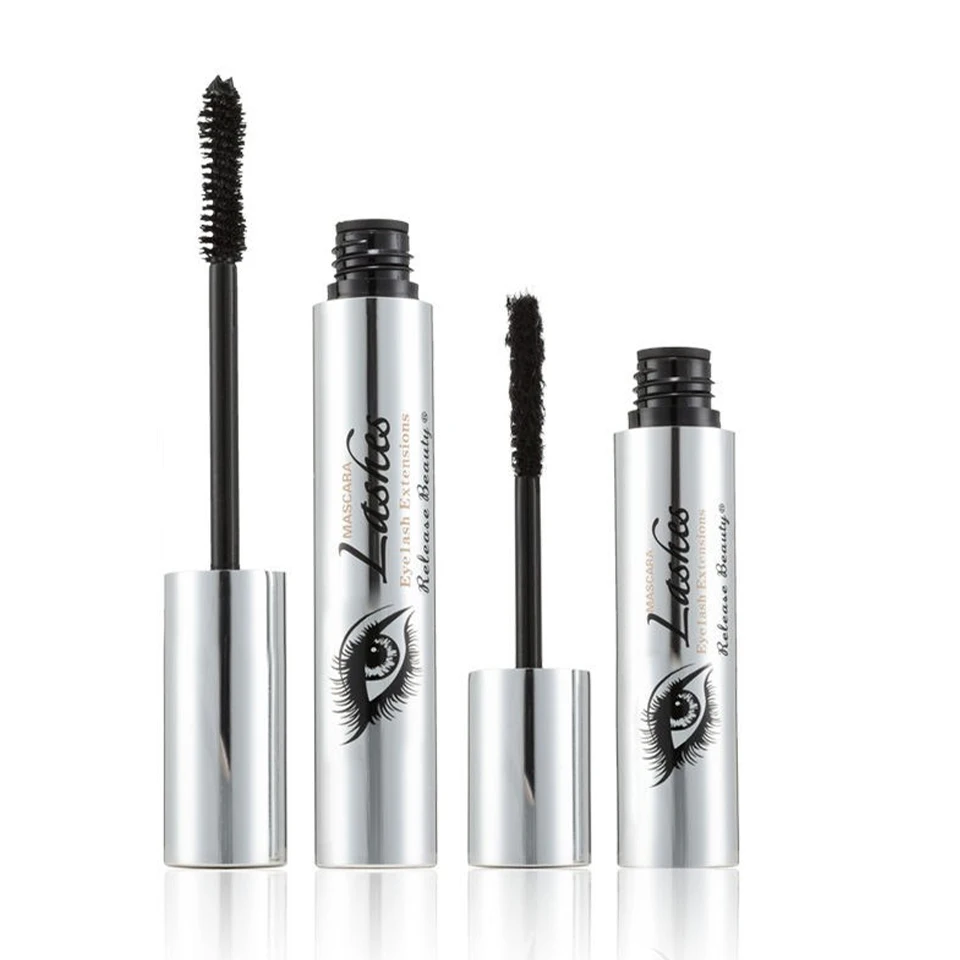 GLAMZA 4D Mascara X2 – Mit Seidenfasern Für Längere, Voluminöse Wimpern, Wasserdicht, Schwarz