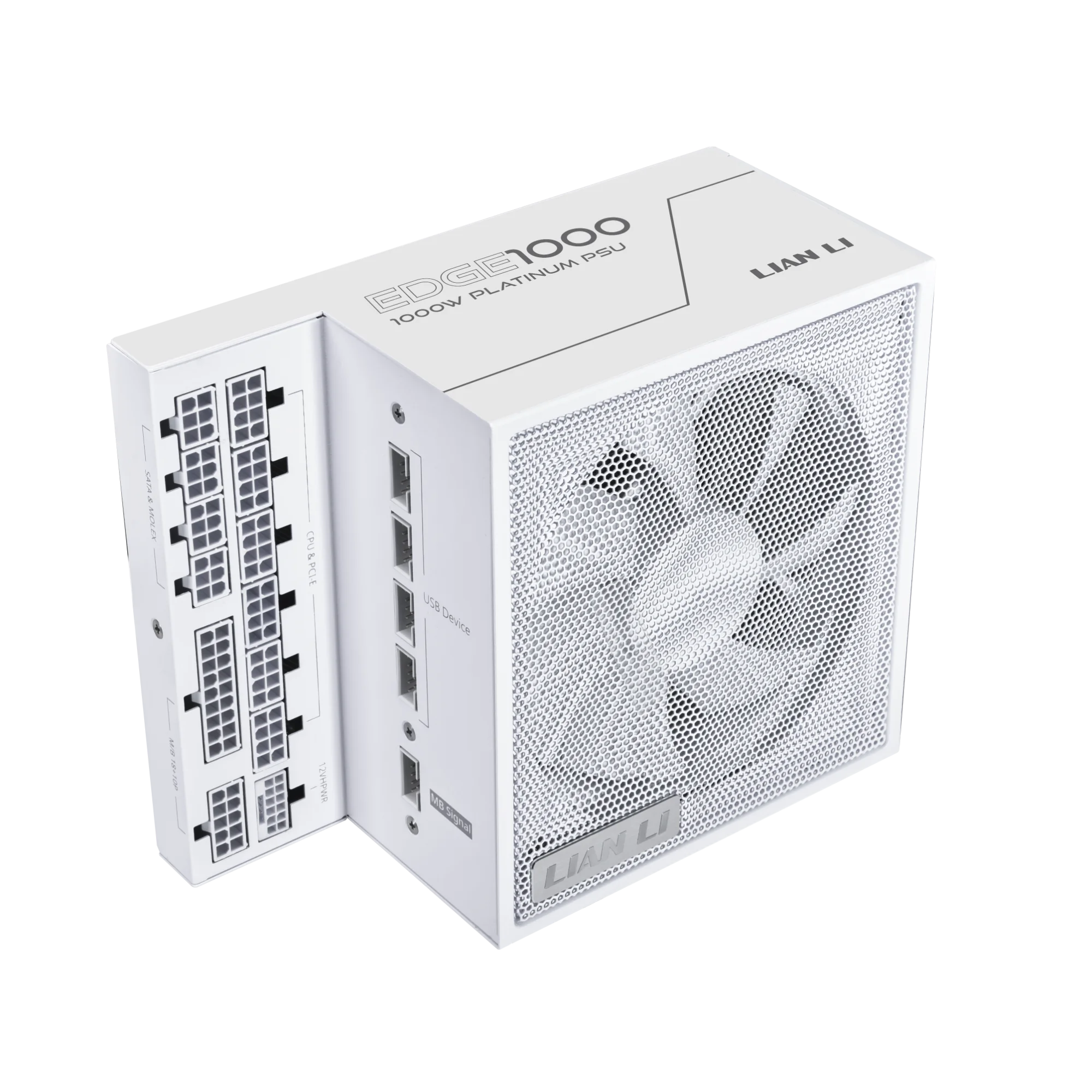 LIANLI EDGE1000W White L-Shape Platinum PSU - 1000W Power Supply