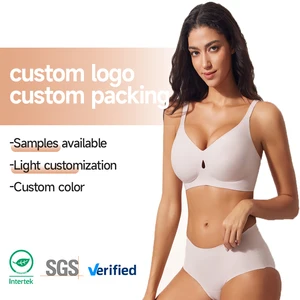 Women's Wire-Free Jelly Gel Bra Small Water Drop Style Cross-Border Lingerie Supply Breathable Regular Underwear