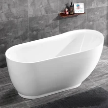 FreeStanding Bathroom Bathtub Acrylic Spa Tub Seamless Bath Tub Ergonomic Design Bathtub