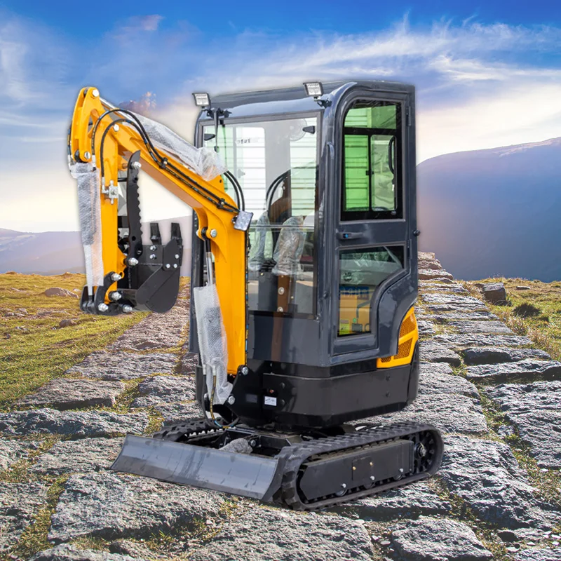 Китай оптовая продажа гидравлический маленький экскаватор мини-экскаватор на гусеничном ходу 1 тонна бесплатная доставка