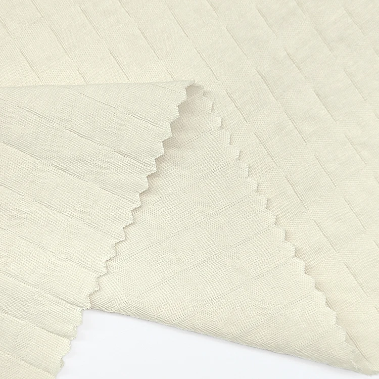 Factory Direct Sale Check Fabric 100% Cotton Material Knitted Jacquard Fabric for Clothing