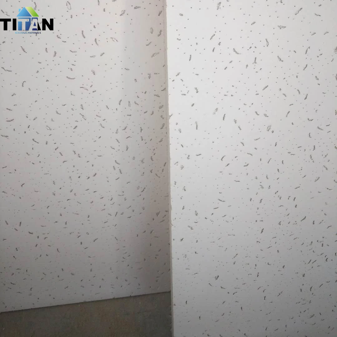 2x4 Suspended False Ceiling Board Design Acostics Mineral Fiber Drop Black Ceiling Tiles for Hospital
