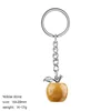 Yellow jade apple key chain