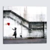 Ragazza con palloncino rosso 50x60cm