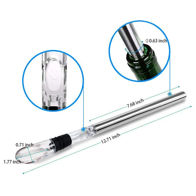 Reusable Wine Bottle Chiller Stick With Aerator Buy Wine Aerator,Wine