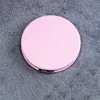 Pink round mirror