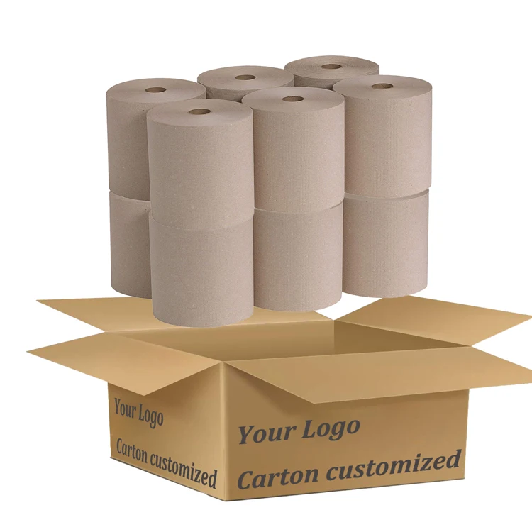 Commercial Hardwound Kraft Paper Towel Rolls For Hand Drying /clean Up