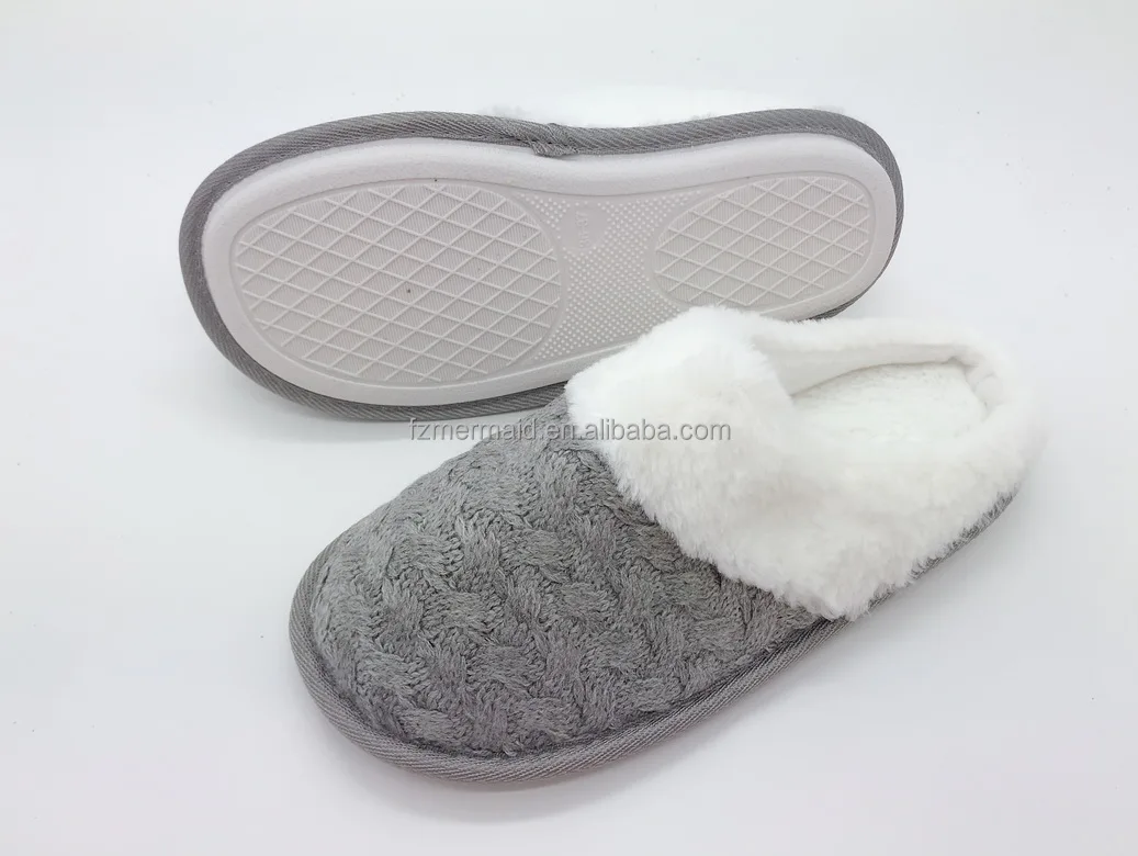 Comfortable Winter Warm Fluffy Indoor Sheepskin Leather Handmade LambsWool Australian Sheep Skin Slippers for Women
