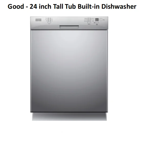 Good - 24 inch Tall Tub Built-in Dishwasher with Low energy consumption