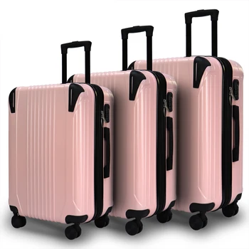 Luxury design ABS+PC luggage set fashionable maleta de viaje grande high quality suitcase trolley with large capacity for unisex