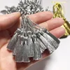 Pompons argentés de 3 cm