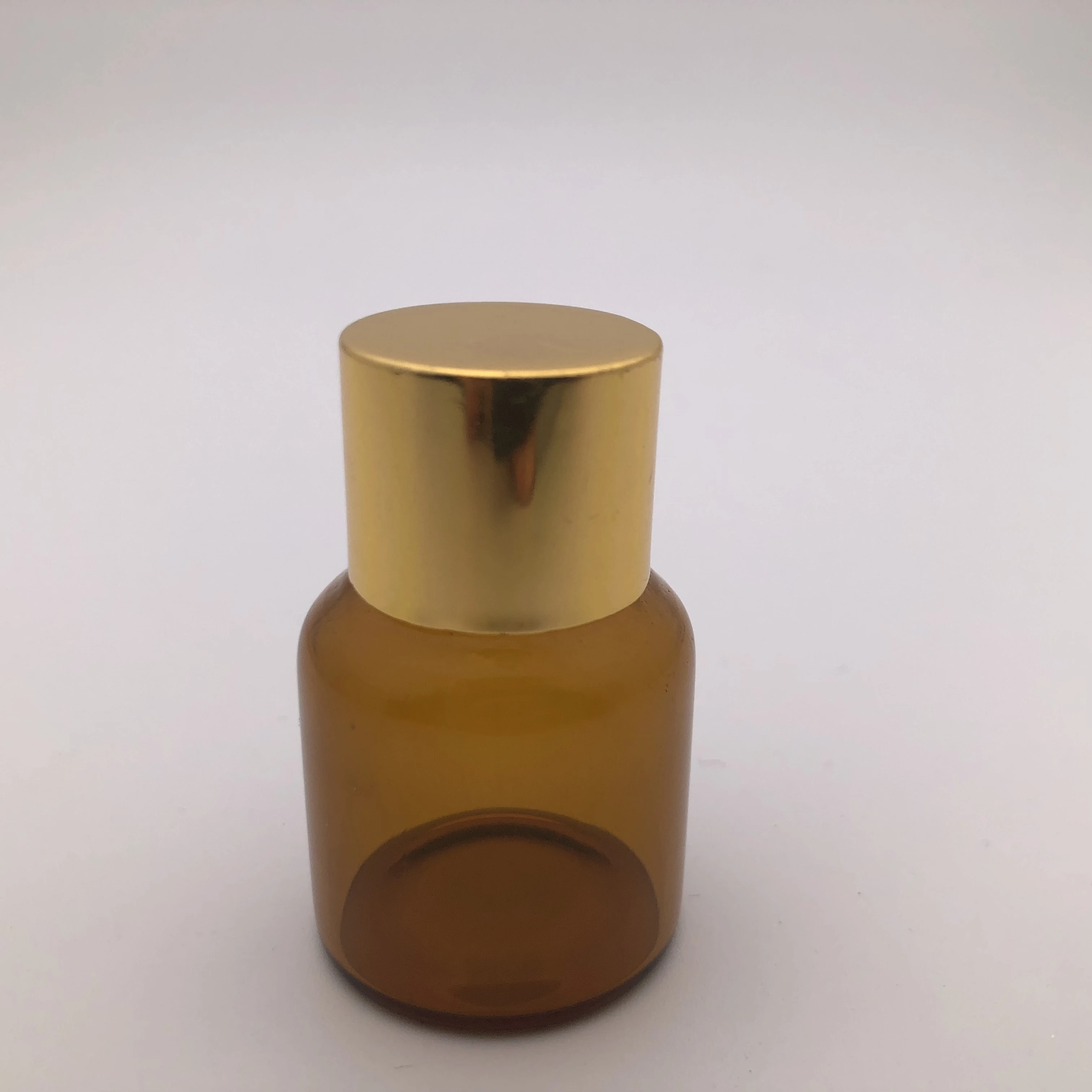 Amber Serum Mini Glass Vials With Gold Lids 5ml 10ml 20ml