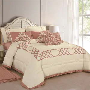 KOSMOS New Design Digital Printing Bedding Sheet 100% Polyester Quilted Bed Comforter Set
