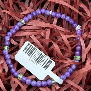 DongLingJade Vintage Buddhism Lotus Flower Beaded Chain & Link CMA Certified Women's Gift & Everyday Wear Bracelet