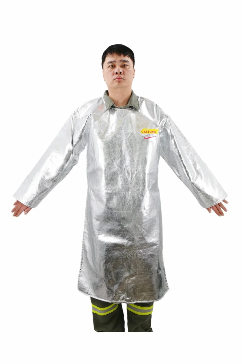 1000 Degree Aluminum Foil Workwear Aluminized Fire-Resistant High Temperature Coveralls Safety Clothing Uniform