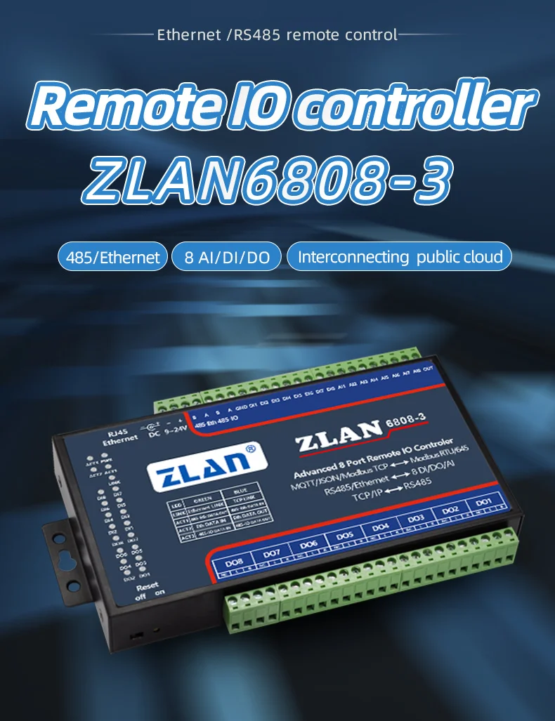 Remote I/O module switching to Ethernet analog data acquisition 8 ...