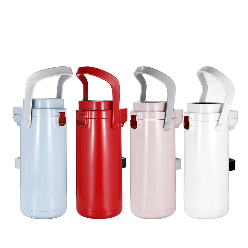 In Stock 2500ml Big Flask Coffee Dispenser Vacuum Insulated Airpot Thermos with Portable Handle