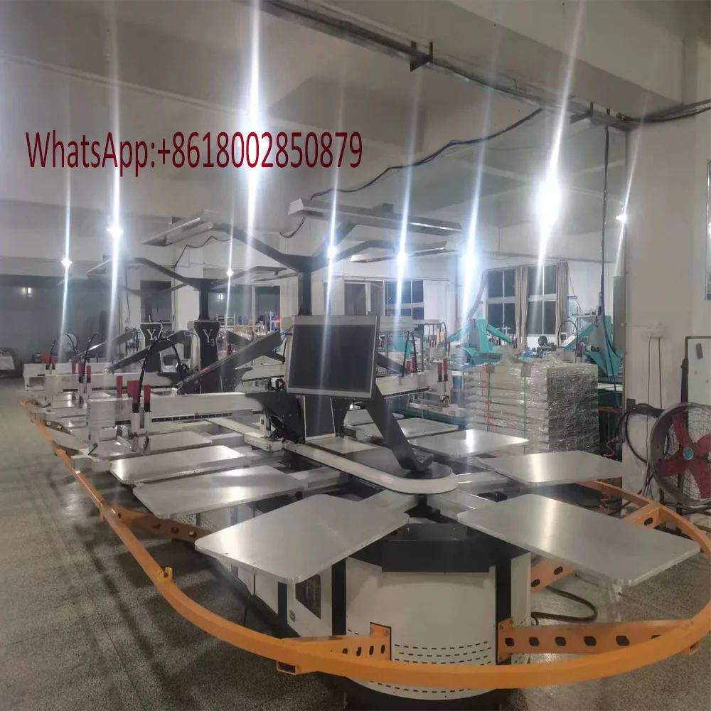 product 6 colors automatic oval screen printing machine-3