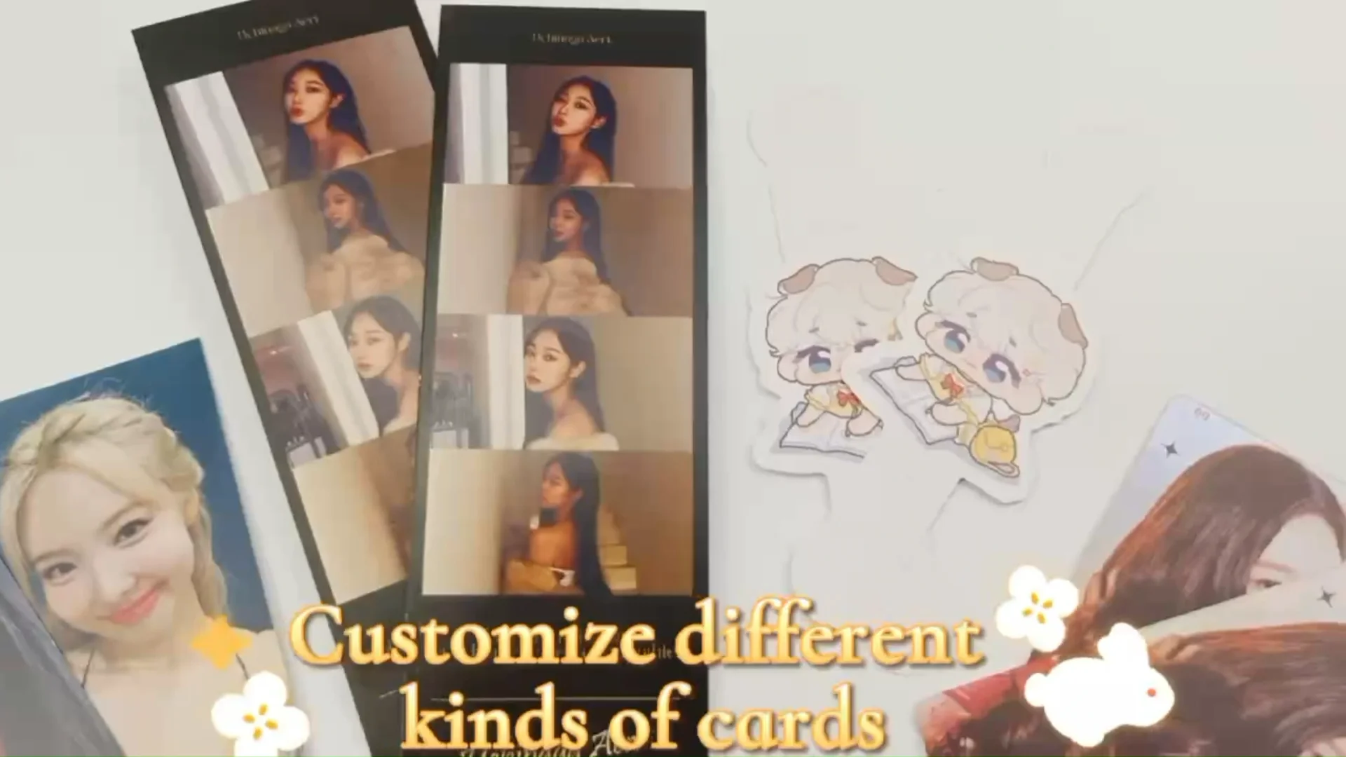 Wholesale Small Moq Custom Kpop Holographic Photocard Paper Photostrip