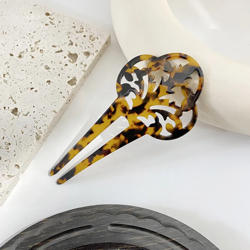 Креативные темпераментные аксессуары для волос DOWELL с двойными зубьями палочка из